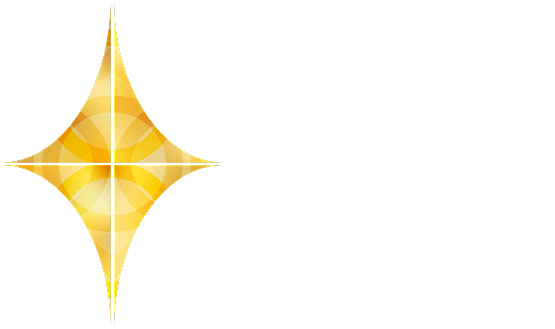 Light into the city logo white